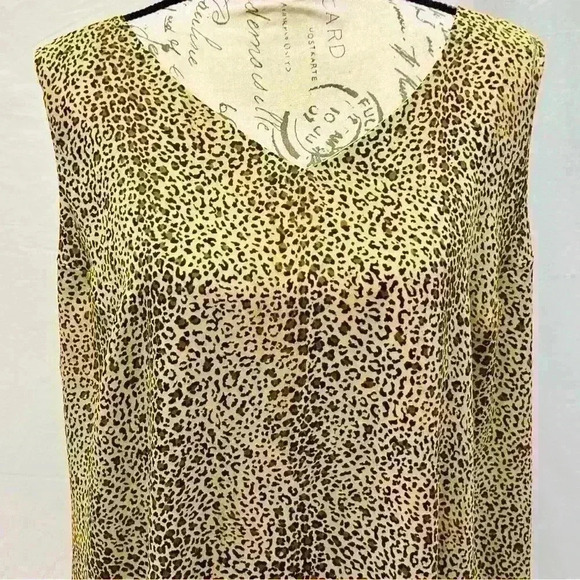 Emma James Cheetah Print Sleeveless Maxi Dress Size 16 W - Picture 3 of 10